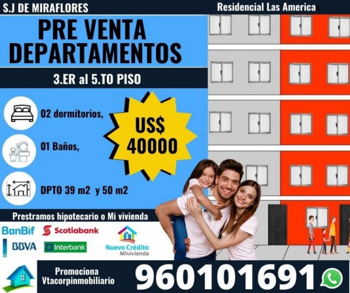 Departamento en Venta en San Juan de Miraflores San Juan De Miraflores, Lima